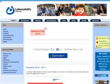 Tablet Screenshot of lebenshilfe-augsburg.de